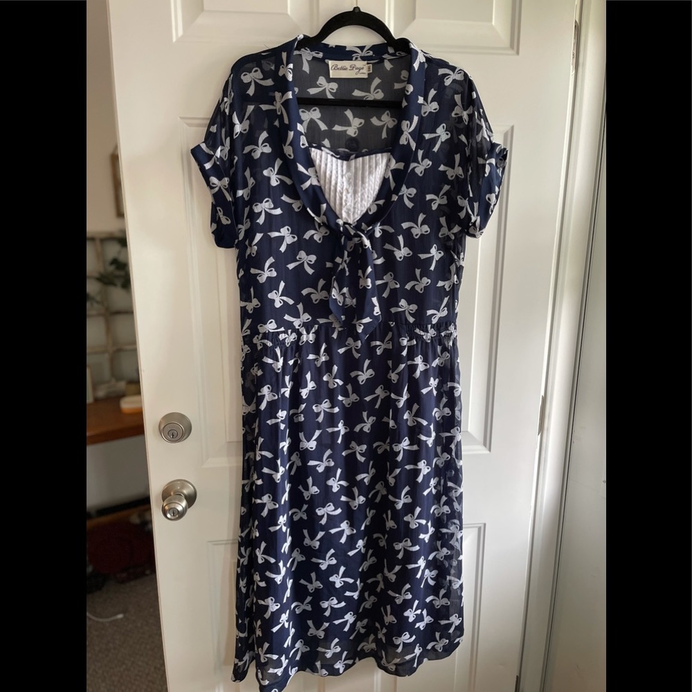 Bettie Page Bow Sailor Dress